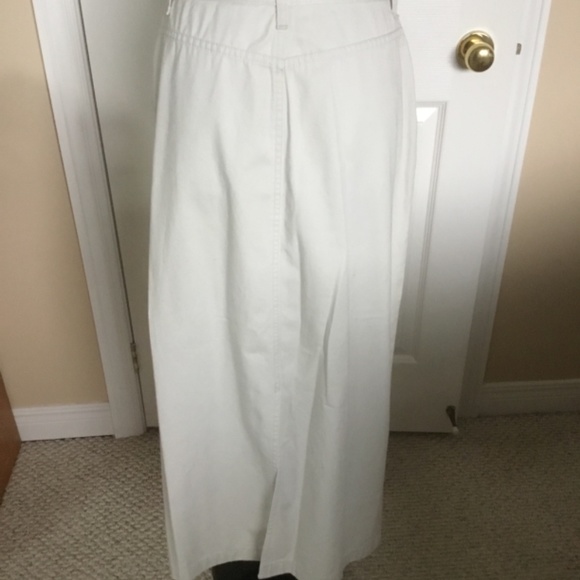 Nearly New Denver Hayes Long Cotton khaki Skirt - Picture 3 of 7